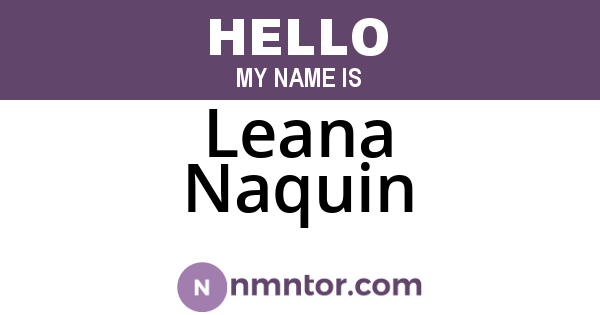 Leana Naquin
