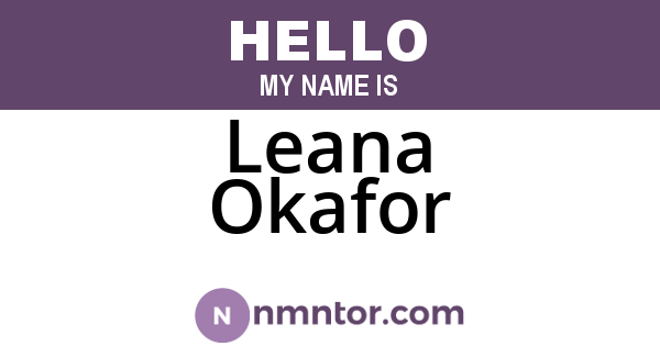 Leana Okafor