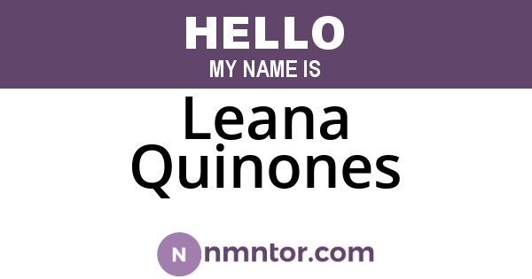 Leana Quinones