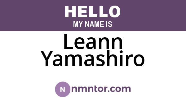 Leann Yamashiro