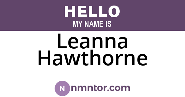 Leanna Hawthorne