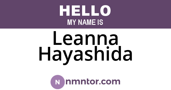 Leanna Hayashida