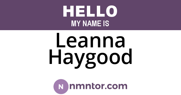 Leanna Haygood