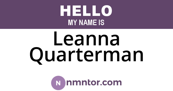 Leanna Quarterman