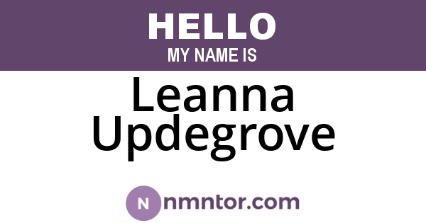 Leanna Updegrove