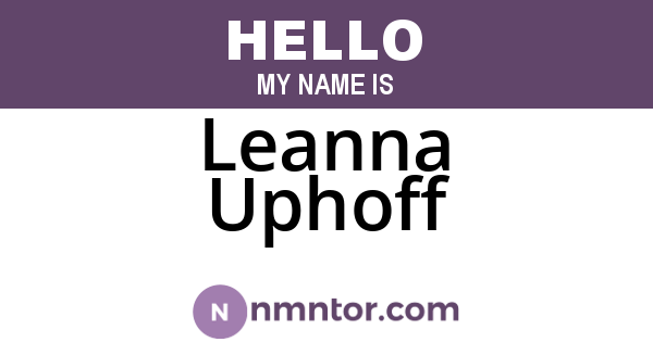 Leanna Uphoff