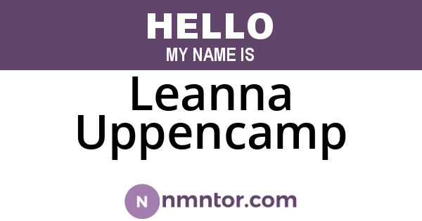 Leanna Uppencamp