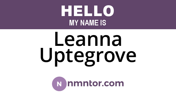 Leanna Uptegrove