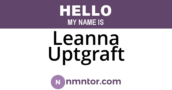 Leanna Uptgraft