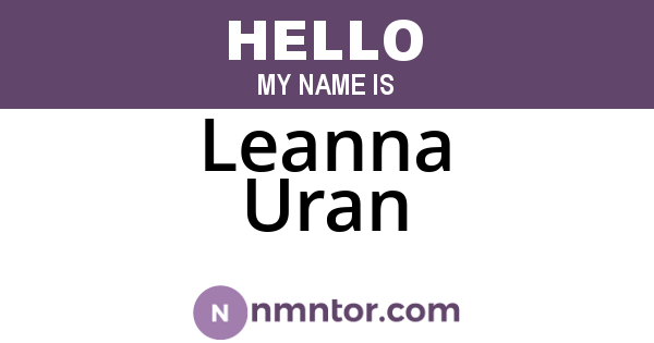 Leanna Uran