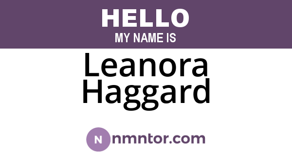 Leanora Haggard