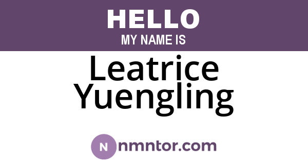 Leatrice Yuengling