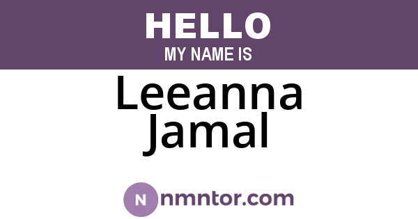 Leeanna Jamal