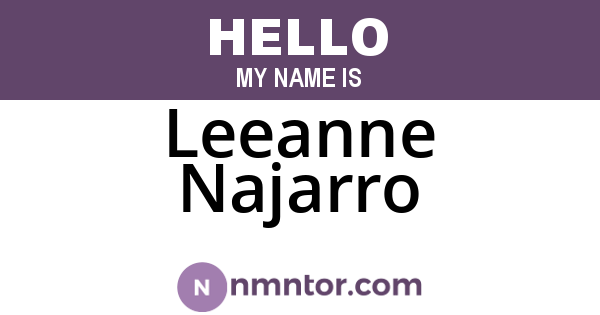 Leeanne Najarro