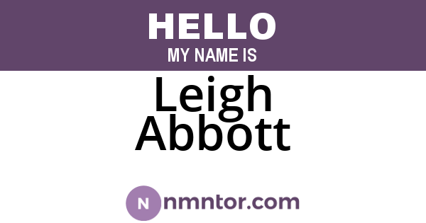 Leigh Abbott