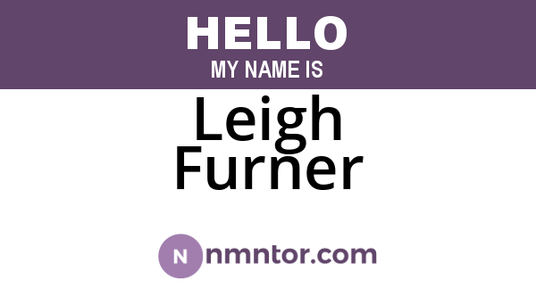 Leigh Furner