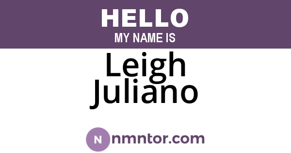 Leigh Juliano