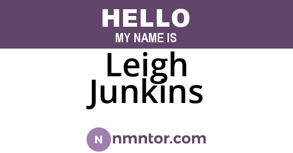 Leigh Junkins