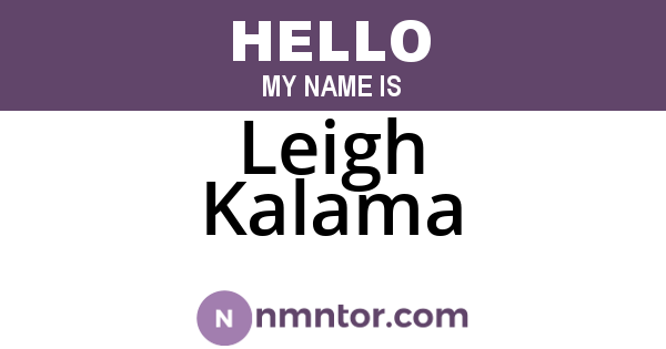 Leigh Kalama