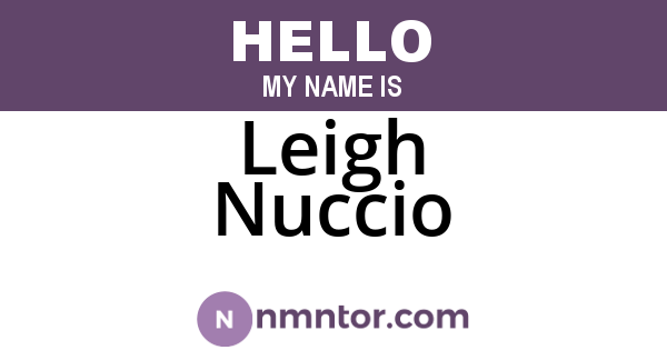 Leigh Nuccio