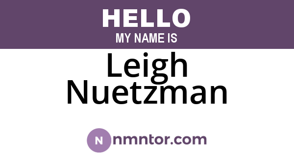 Leigh Nuetzman