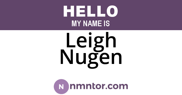 Leigh Nugen