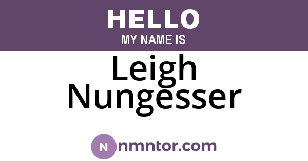 Leigh Nungesser