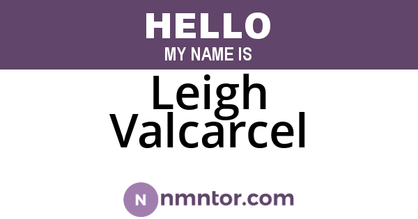 Leigh Valcarcel