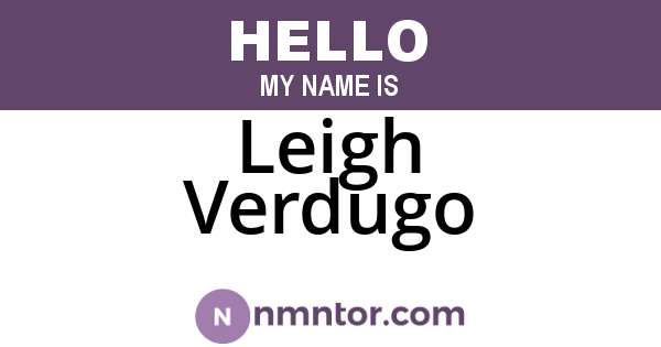 Leigh Verdugo