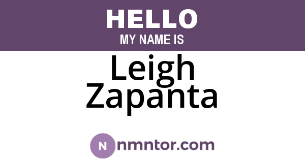 Leigh Zapanta