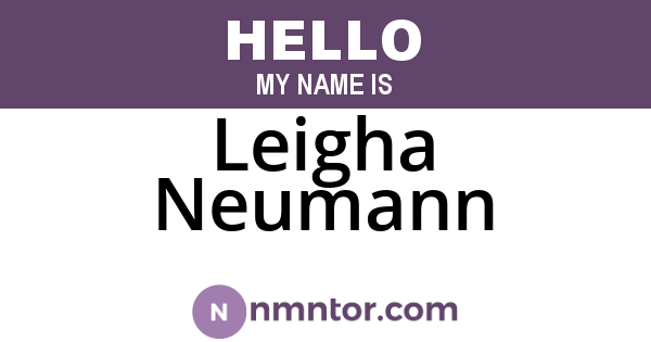 Leigha Neumann