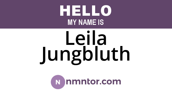 Leila Jungbluth