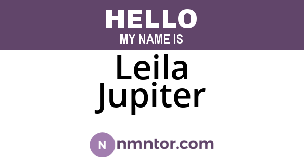 Leila Jupiter