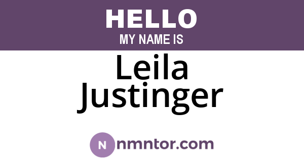 Leila Justinger
