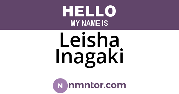 Leisha Inagaki