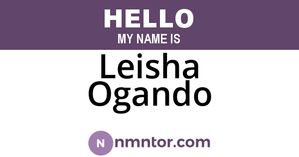 Leisha Ogando