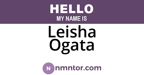 Leisha Ogata