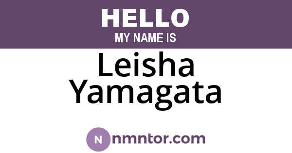 Leisha Yamagata