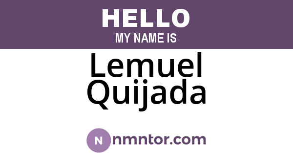 Lemuel Quijada