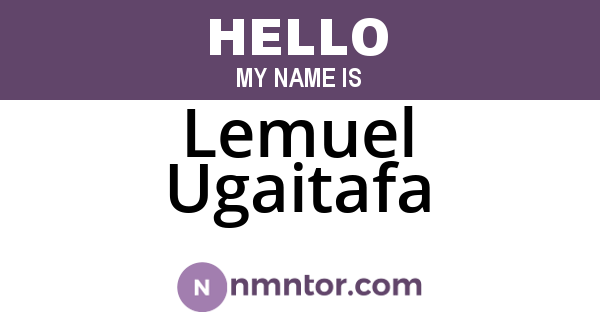 Lemuel Ugaitafa