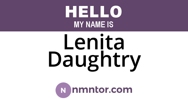 Lenita Daughtry
