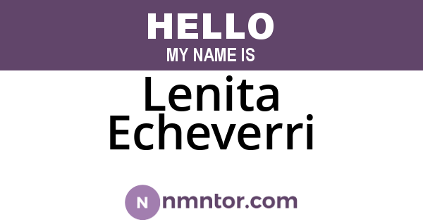 Lenita Echeverri