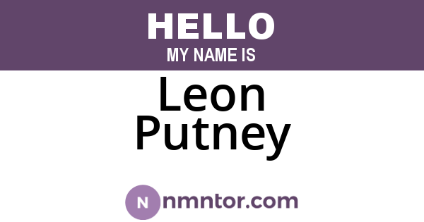 Leon Putney