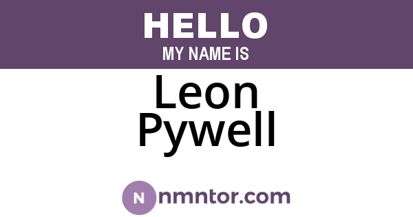 Leon Pywell