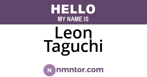 Leon Taguchi