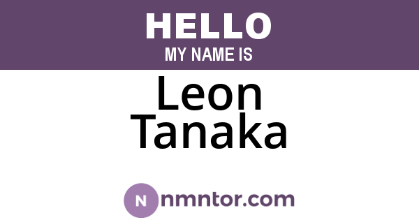 Leon Tanaka