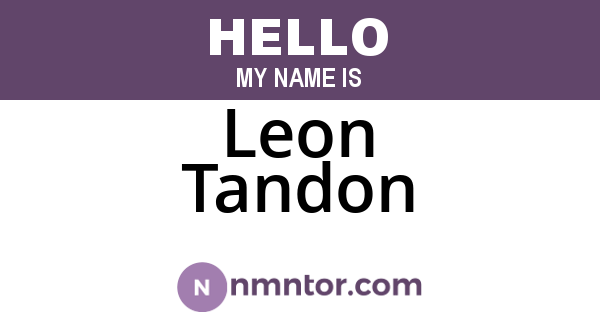 Leon Tandon