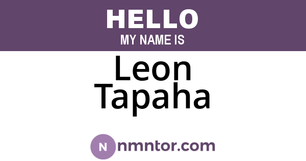 Leon Tapaha