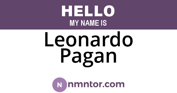 Leonardo Pagan