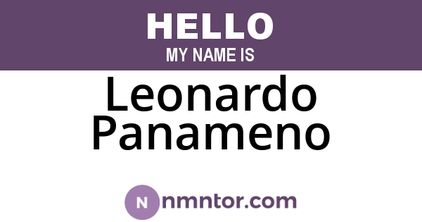Leonardo Panameno